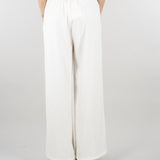 Pantalone Bianco wide leg con elastico SS260084 1 ELEH 
