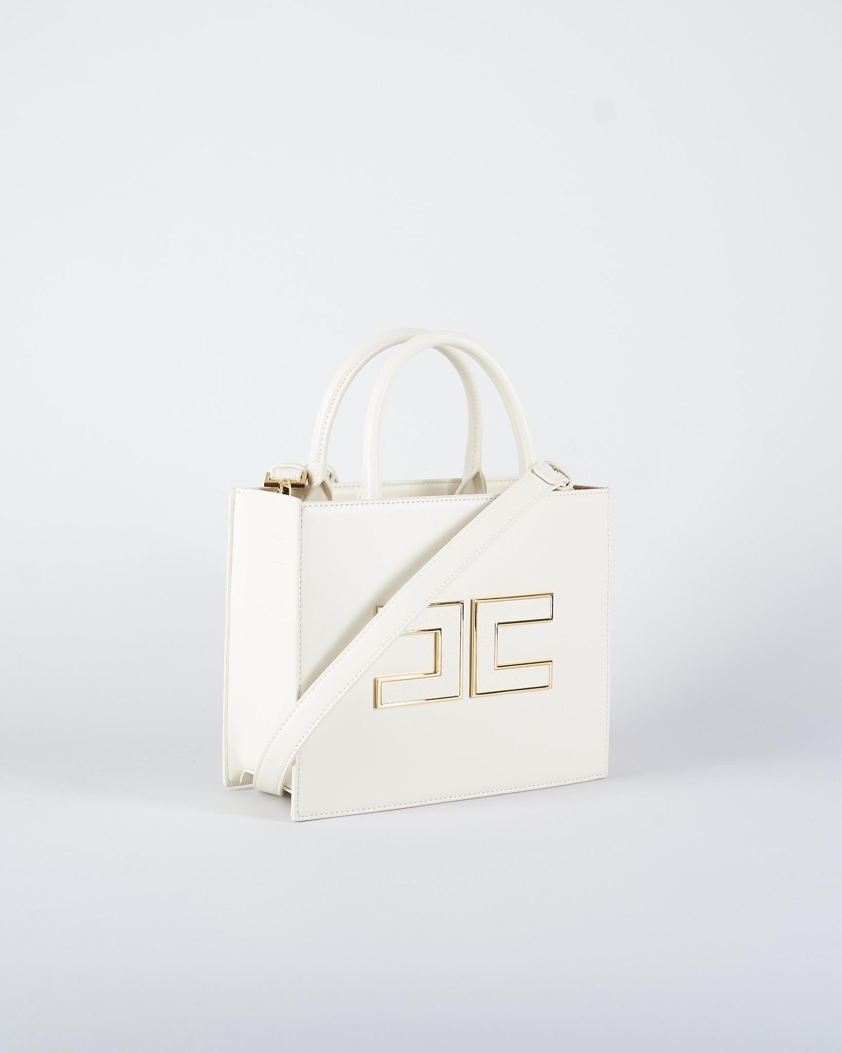 Borsa Tote piccola Milk con logo BS33A56E2 DZ9 ELISABETTA FRANCHI 