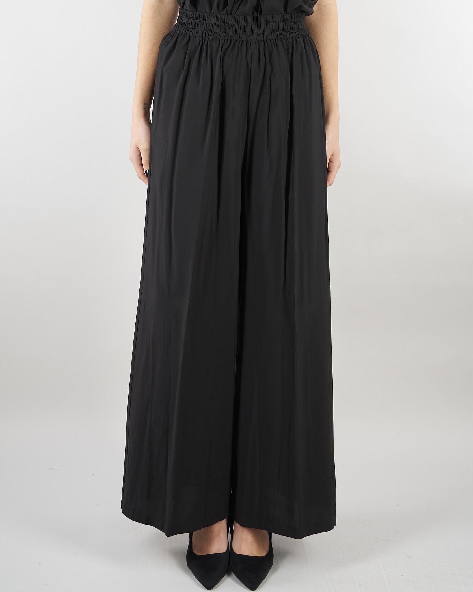 Pantalone Nero wide leg SS260021 99 ELEH 