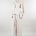 Camicia Grigio in lino M6PK03 889 MEIMEIJ 