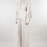 Camicia Grigio in lino M6PK03 889 MEIMEIJ 