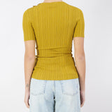 Maglia Curry a costine con fiore