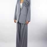 Pantalone Grigio con Coulisse e Laccio TF0374 38 VICOLO 