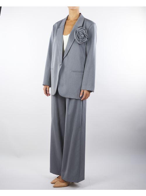 Pantalone Grigio con Coulisse e Laccio TF0374 38 VICOLO 