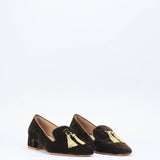 Pumps in velluto con nappine gold Francesco Sacco