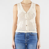 Gilet Crema in cotone MLLASTICE 1 MARELLA 