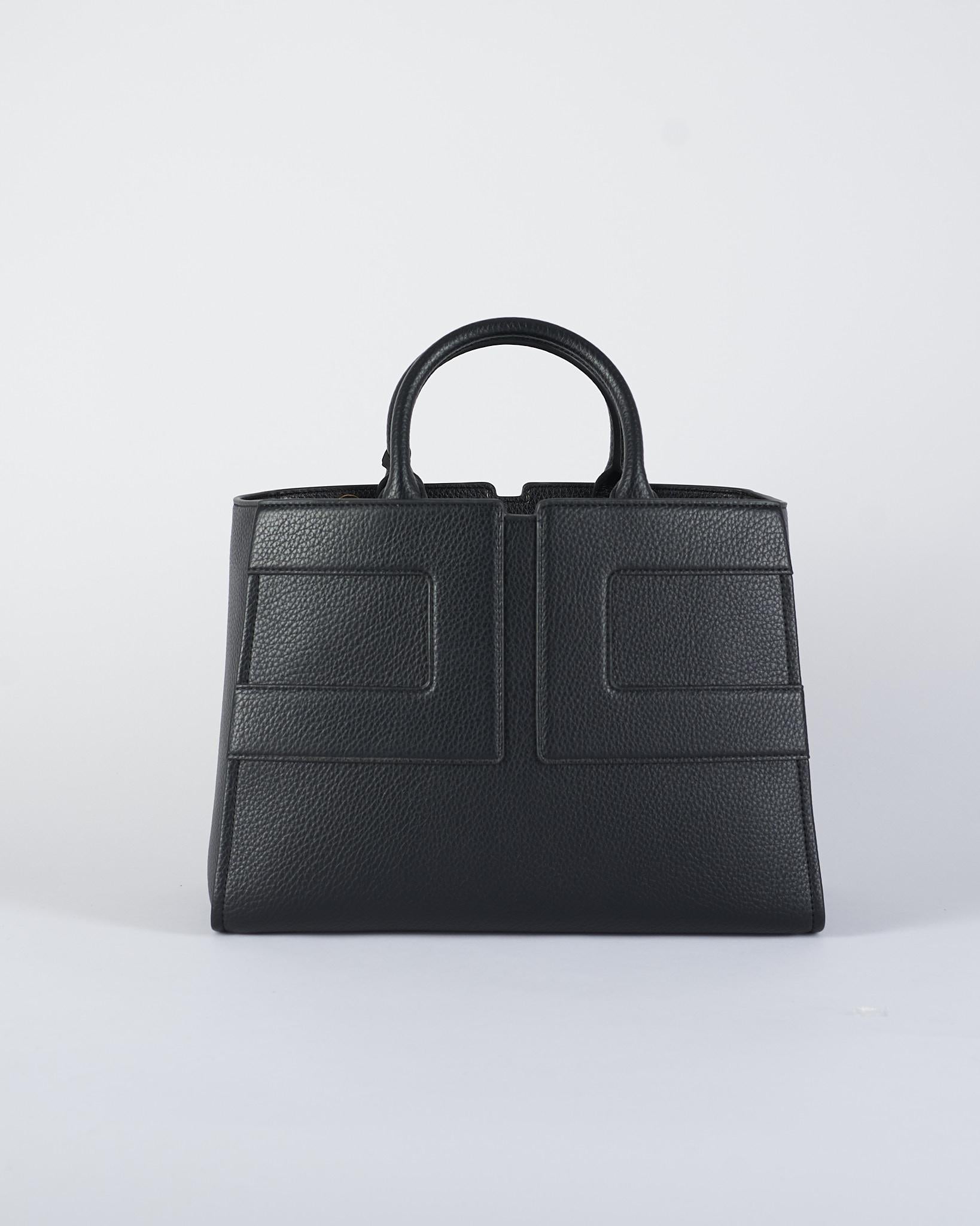 Borsa Nero  tote grande con logo BS34A56E2 110 ELISABETTA FRANCHI 