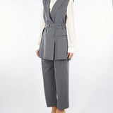 Gilet Grigio con cintura LC83KIC 98 IMPERIAL 