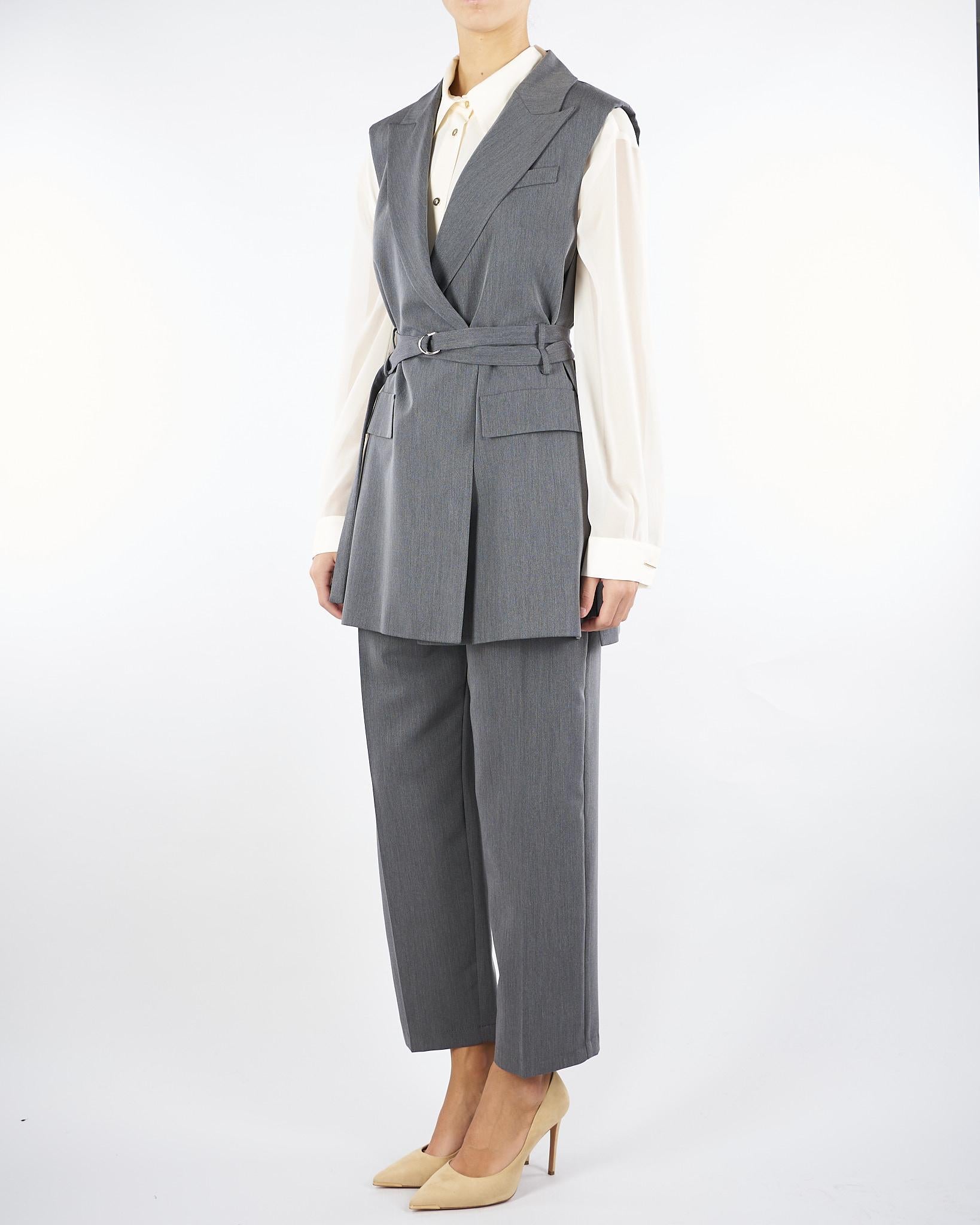 Gilet Grigio con cintura LC83KIC 98 IMPERIAL 