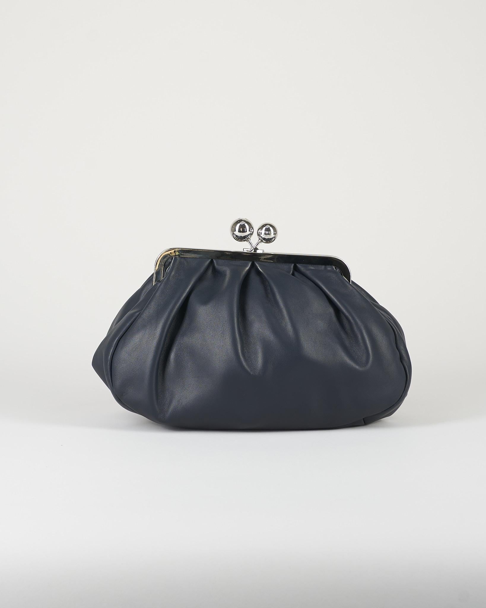 Borsa Pasticcino Bag Blu medium in montone WKACUBICO 91 MAX MARA WEEKEND 