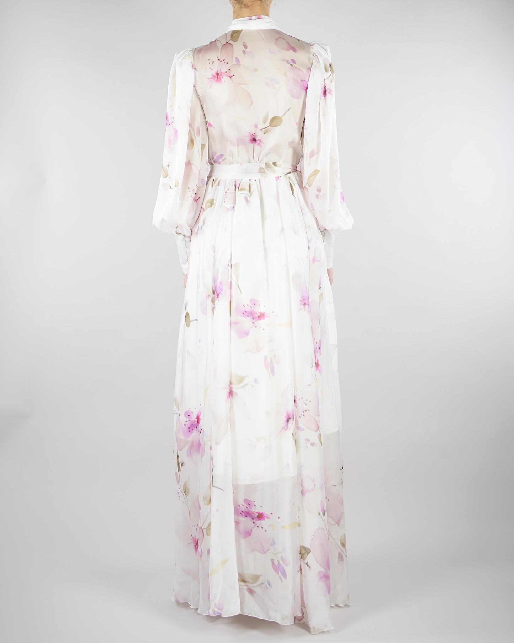 Abito Chemisier Avorio a fantasia floreale ACT16143AB4099 50 ACTUALEE 