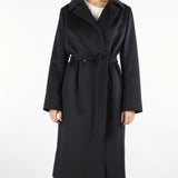 Cappotto Nero a vestaglia in lana BCOLLAG 13 MAX MARA STUDIO 