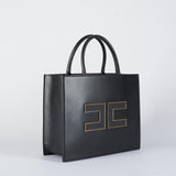 Borsa Tote grande Nero con logo BS32A56E2 110 ELISABETTA FRANCHI 