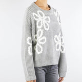 Maglia a coste con ricamo No Secrets