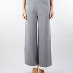 Pantalone Grigio-Bianco in maglia wide leg NS250 95 NO SECRETS 