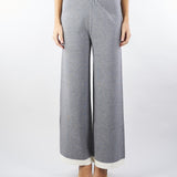 Pantalone Grigio-Bianco in maglia wide leg NS250 95 NO SECRETS 