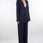 Giacca Blu in maglia con bottoni gioiello RF5281MA41R 93812 BLUGIRL 