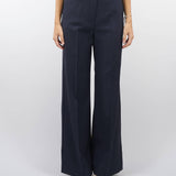 Pantalone palazzo in tela di lana Max Mara Weekend