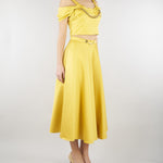 Gonna Sun in duchesse con logo gioiello GO15661E2 EV4 ELISABETTA FRANCHI 