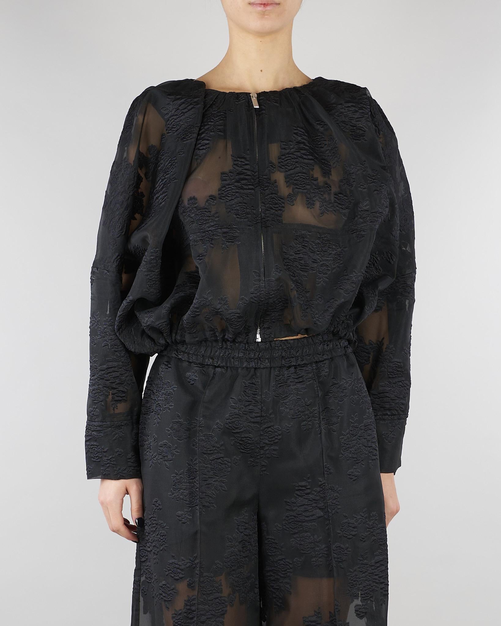 Bomber Nero con ricami M6ER00 100 MEIMEIJ 