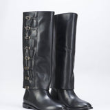 Stivale in pelle con fibbie Wo Milano