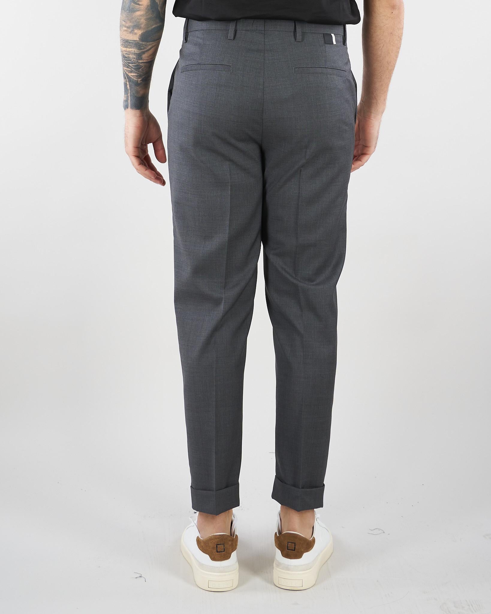 Pantalone Cooper Grigio in fresco lana LP26001 N068 LOW BRAND 