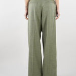 Pantalone Verde Ampio con Cinturino TAB0092 17 VICOLO 