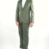 Abito Verde in tessuto Solaro monopetto