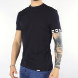 T-shirt Nero con banda logo DSQ2