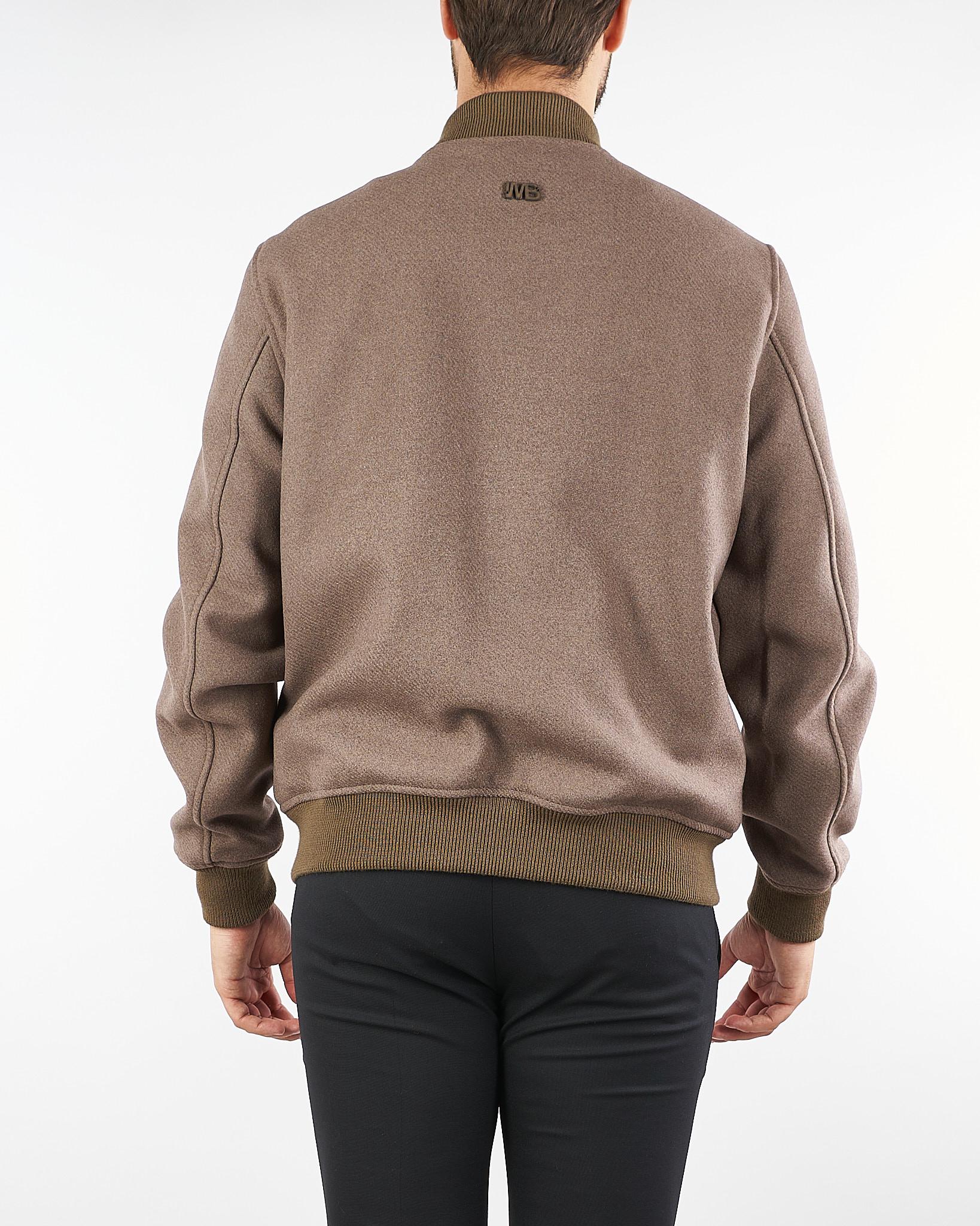 Giubbotto Bomber Tortora in lana GIU3469 30 I'M BRIAN 