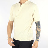 Polo jacquard Panna