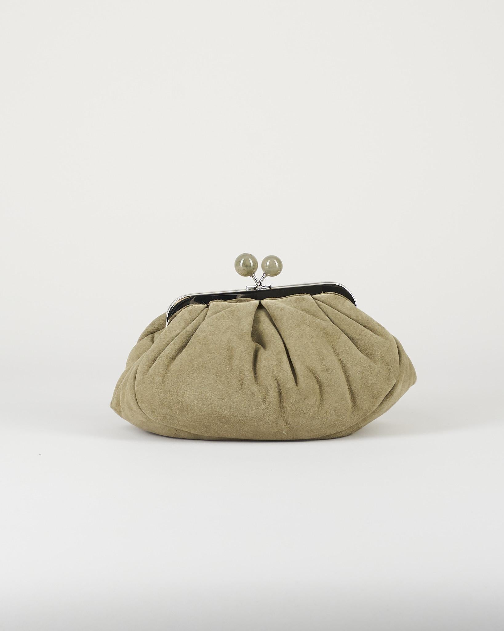 Pasticcino Bag small Verde in suede WKAVALOIS 15 MAX MARA WEEKEND 