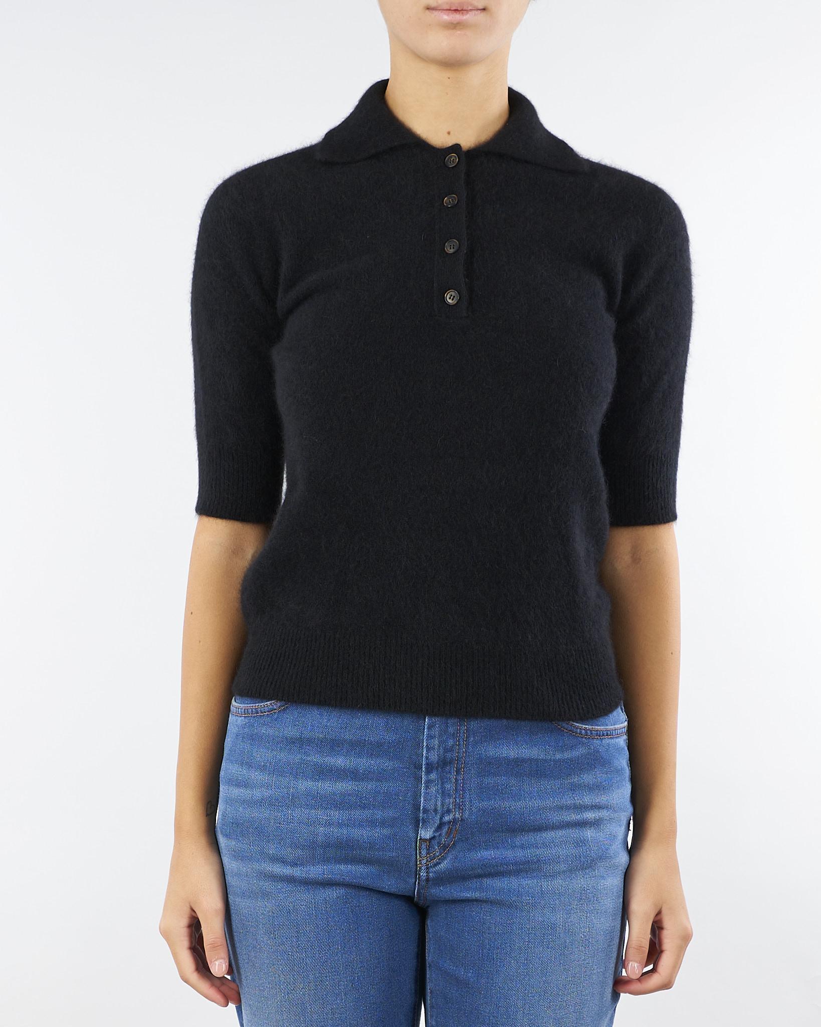 Polo Nero in Raccoon V56800 99 VANISE' 