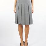 Gonna Grigio a pieghe in lana GIMMY 10 MAX MARA STUDIO 