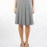 Gonna Grigio a pieghe in lana GIMMY 10 MAX MARA STUDIO 