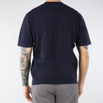 Maglia jacquard Blu in cotone lavorato A028F300 6685 PAOLO PECORA 