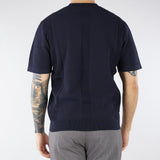 Maglia jacquard Blu in cotone lavorato A028F300 6685 PAOLO PECORA 