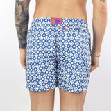 Costume fantasia geometrico blu