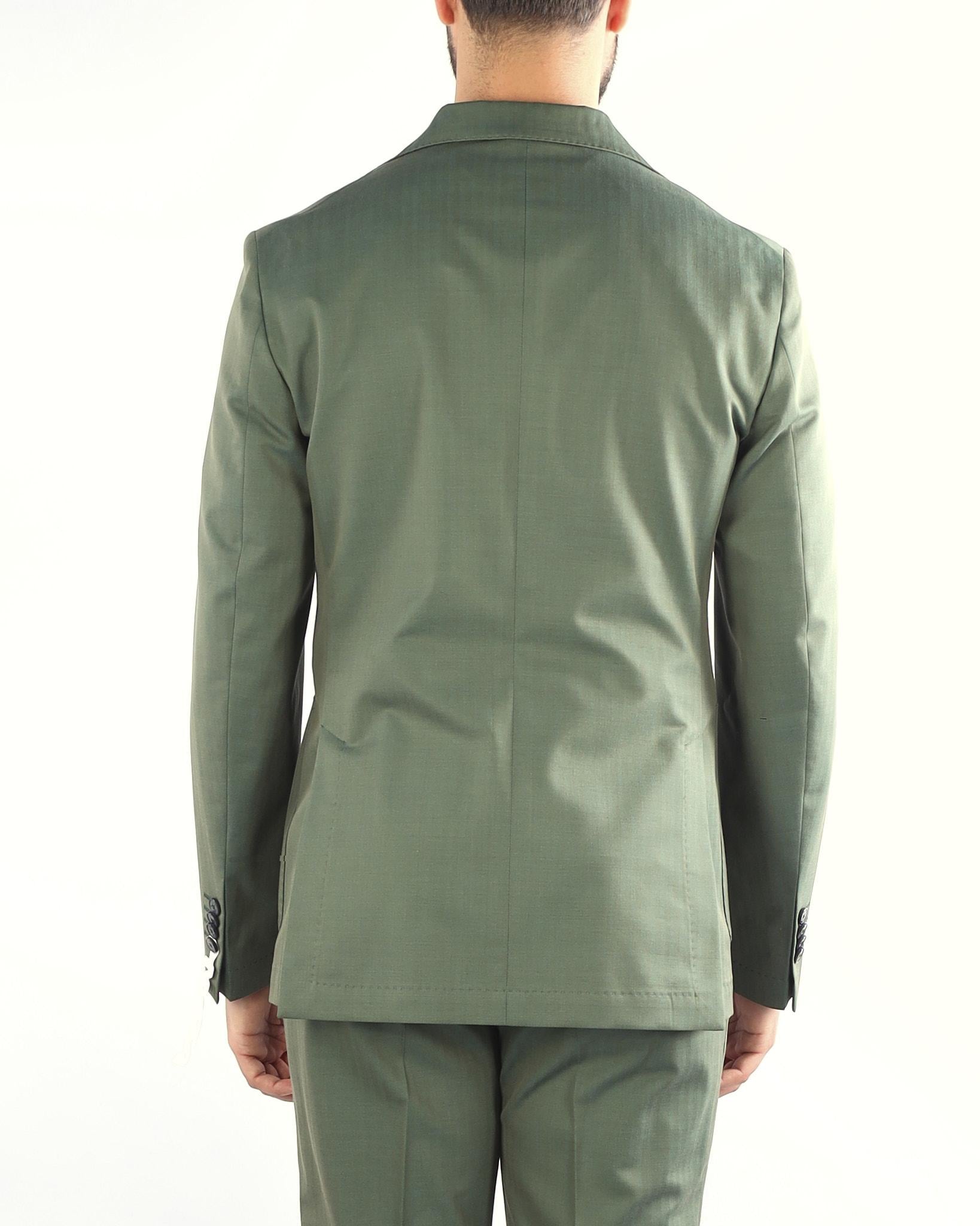 Abito Verde in tessuto Solaro monopetto 3832A3728253140 37 MANUEL RITZ 