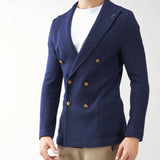 Giacca in maglia doppiopetto con bottoni gold Paoloni