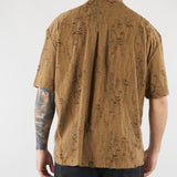 Camicia Tabacco con rotture HTEM220602 916 ACUPUNCTURE 