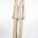 Blazer Beige regular fit in flanella BOLSENA 52 MAX MARA STUDIO 