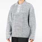 Maglia Polo Grigio Melange in lana MA3407 8 I'M BRIAN 