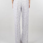 Pantalone jacquard Polvere relax fit elasticato in seta lino ricamato PT117350330051 760 SEVENTY 