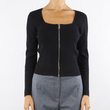 Cardigan Nero con zip Cerryl CERRYL 700 NENETTE 