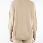 Maglia Beige in puro cashmere V54606 40 VANISE' 