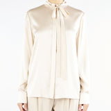 Blusa Champagne in raso di seta GILLES 13 MAX MARA STUDIO 