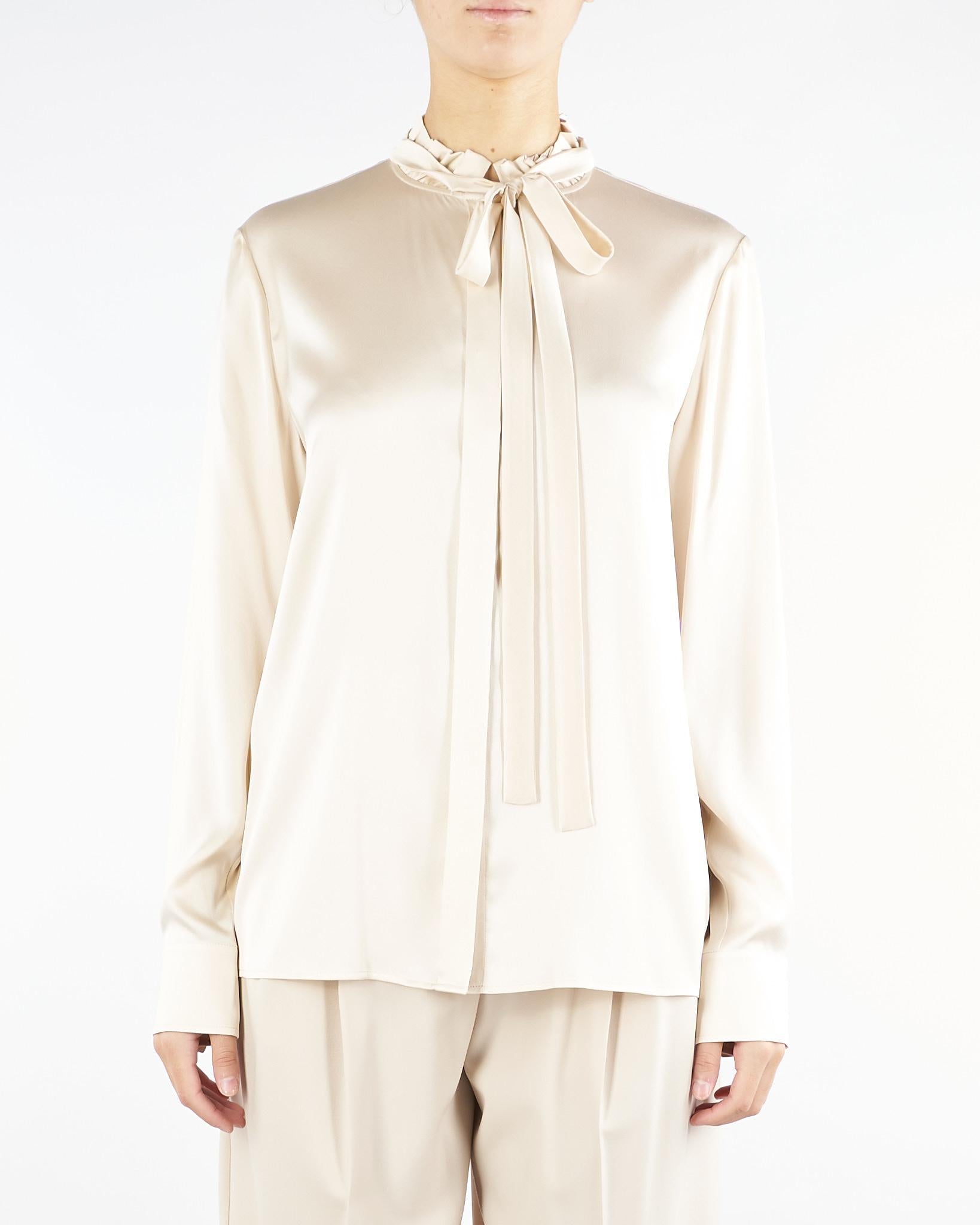 Blusa Champagne in raso di seta GILLES 13 MAX MARA STUDIO 
