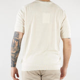 Maglia Beige in puro lino e cotone B9AB0030 417 AMARANTO 