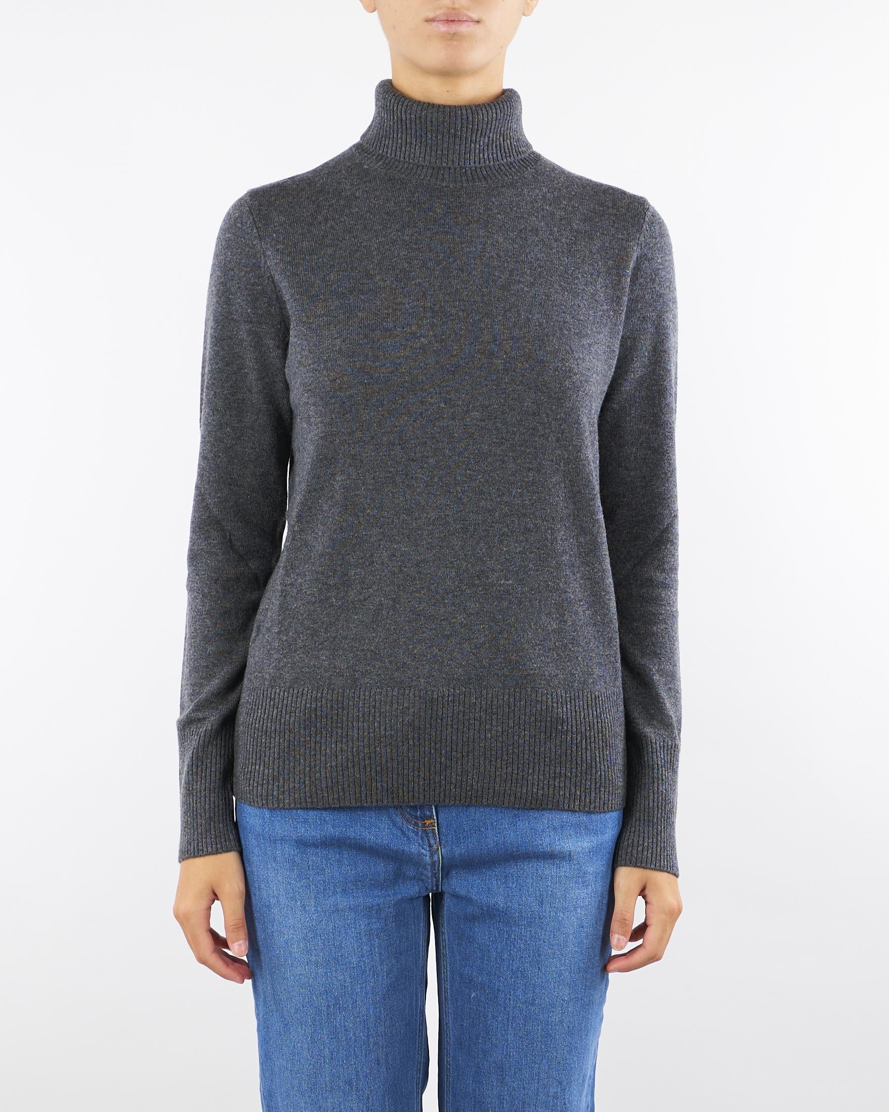 Dolcevita Antracite in blend di lana COLLANA 5 PENNY BLACK 